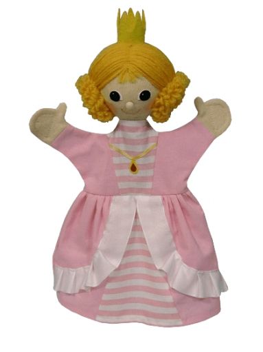 Кукла надевающаяся на руку, без ног "Принцесса Тереза, розовая"