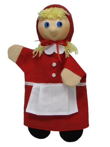 Кукла надевающаяся на руку с ногами "Красная Шапочка"