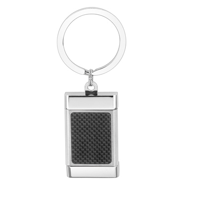 Брелок "Rotating buckle" сталь, карбон от Dunhill