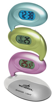Часы-будильник Multi-color с календарем и термометром Wendox