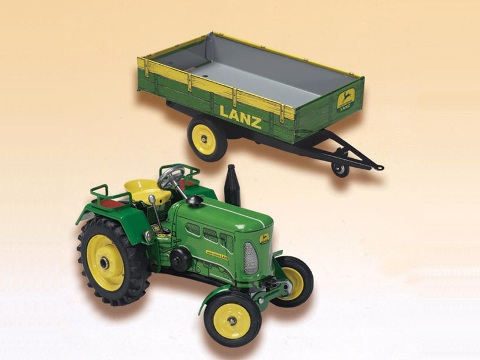 Модель "Трактор LANZ D2016, с прицепом"