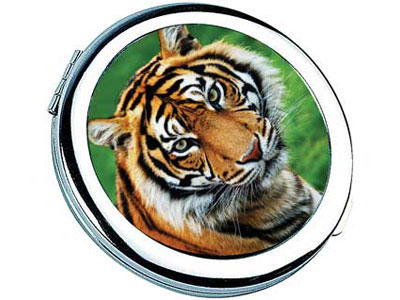 Зеркало складное, обычное и косметическое "Тигр"