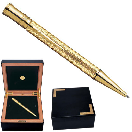 Шариковая ручка Parker Duofold K103, Solid Gold
