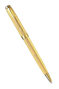 Шариковая ручка Parker Sonnet Chiselled K532, Golden GT
