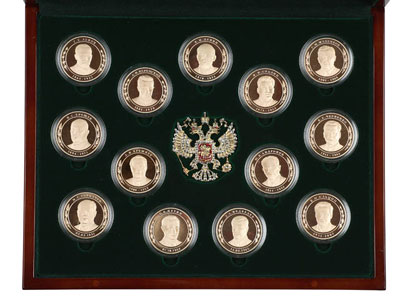 Набор медалей «История в лицах. Россия XX-XXI век»