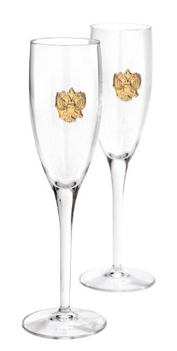Набор бокалов для шампанского «За Россию»