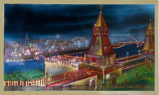 Картина с кристаллами Swarovski Старая Москва