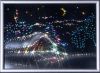 Картина с кристаллами Swarovski Новогодний пейзаж