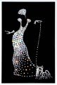Картина с кристаллами Swarovski Дама с собачкой