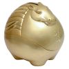 Сувенир "Копилка Лошадь" сусальное золото (имитация) 9 см.