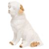 Сувенир Собака московская сторожевая белый фарфор 12 см