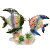 Сувенир Рыбы 15 см фарфор цветной