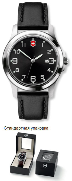 Часы Garrison Elegance Gent 40 мм, черный циферблат Victorinox