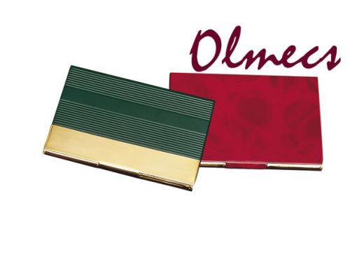  Визитница красная с золотой отделкой от Olmecs