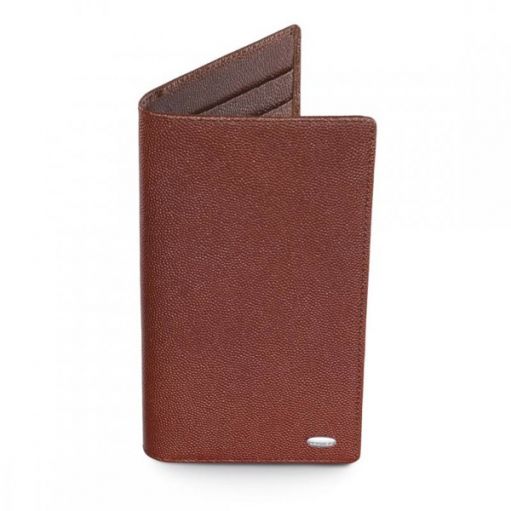 Бумажник вертикальный супертонкий коричневый Dalvey 