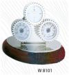 Настольный сувенир с часами, термометром и гигрометром