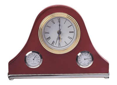 Настольный сувенир с часами. гигрометром и термометром
