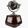 Настольный сувенир "Глобус" с часами, термометром, гигрометром.