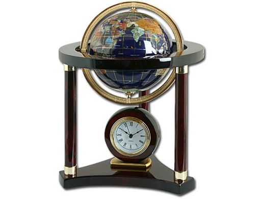  Настольные часы c глобусом от Linea Del Tempo