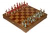 Шахматы фаянсовые "САДКО" покрашенные (высота короля 4,25")