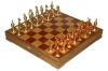 Шахматы фаянсовые "САДКО" тонированные (высота короля 4,25")