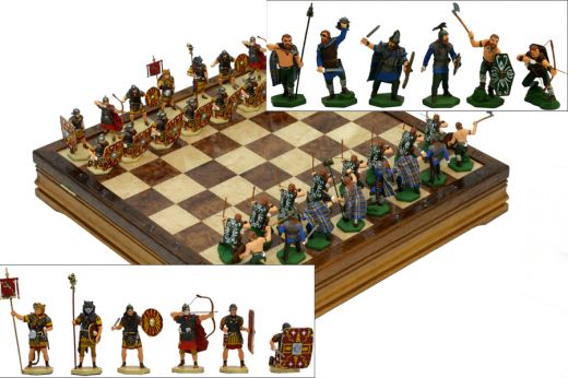 Шахматы "Битва Римлян с Варварами"