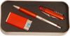 Подарочный набор (ручка, зажигалка, пероч.нож) в метал. коробке