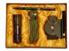 Подарочный набор (фонарик, ручка, нож, компас)