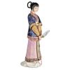Кукла коллекционная "Китаянка с веером в синем" 32 см.