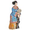 Кукла коллекционная "Китаянка с веером у камня" 30см.