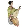 Кукла коллекционная "Китаянка с домброй в зелёном" 24 см.