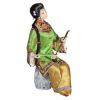 Кукла коллекционная "Китаянка с сянисэн в зелёном" 22 см.