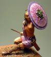 Оловянная модель "Амазонка с копьём"