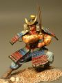 Оловянная модель "Самурай с мечом у плеча XII - XIV"