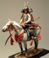 Оловянная модель "Самурай на коне XII - XIV"