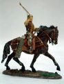 Оловянная модель "Знаменосец лорда Dacre на коне.1513 г.С луком"