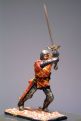 Оловянная модель "Рыцарь с мечом над головой"