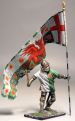 Оловянная модель "Рыцарь с флагом"