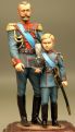 Оловянная модель "Император Николай II с сыном"